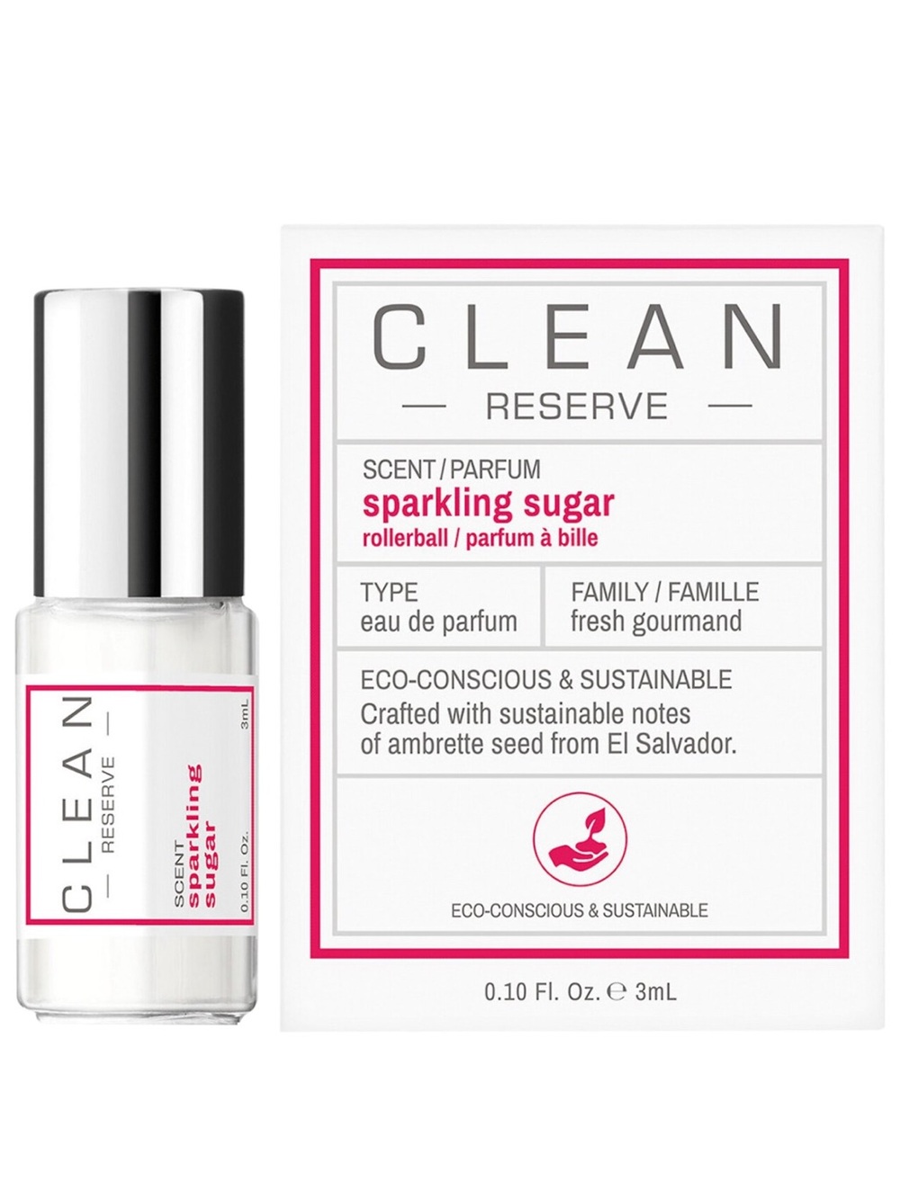 Clean Reserve Sparkling Sugar Rollerball NWT 3ml Travel Size
